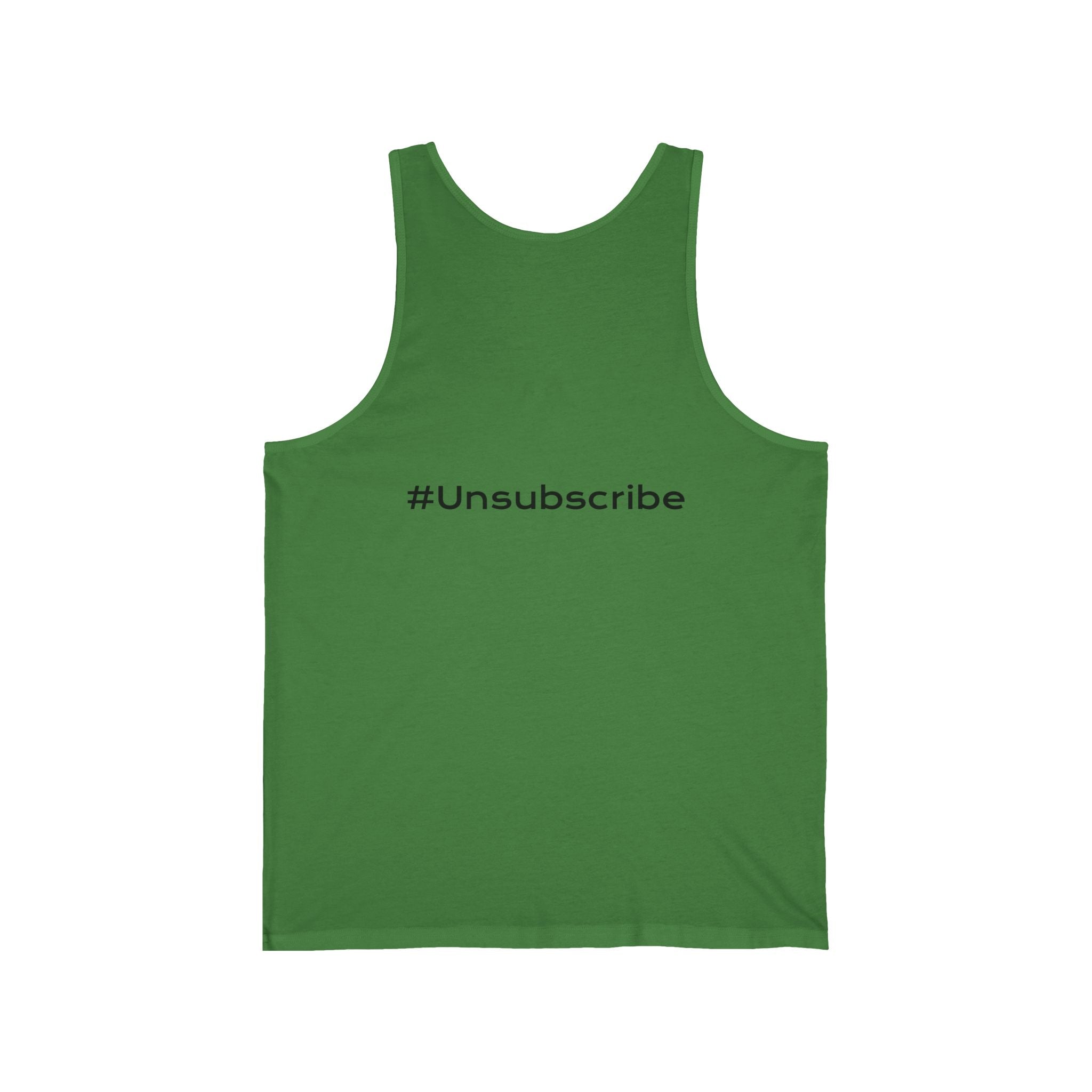 Dark Humor Gym Tank — "Unsubscribe From Adulting" Motivational Workout Tank