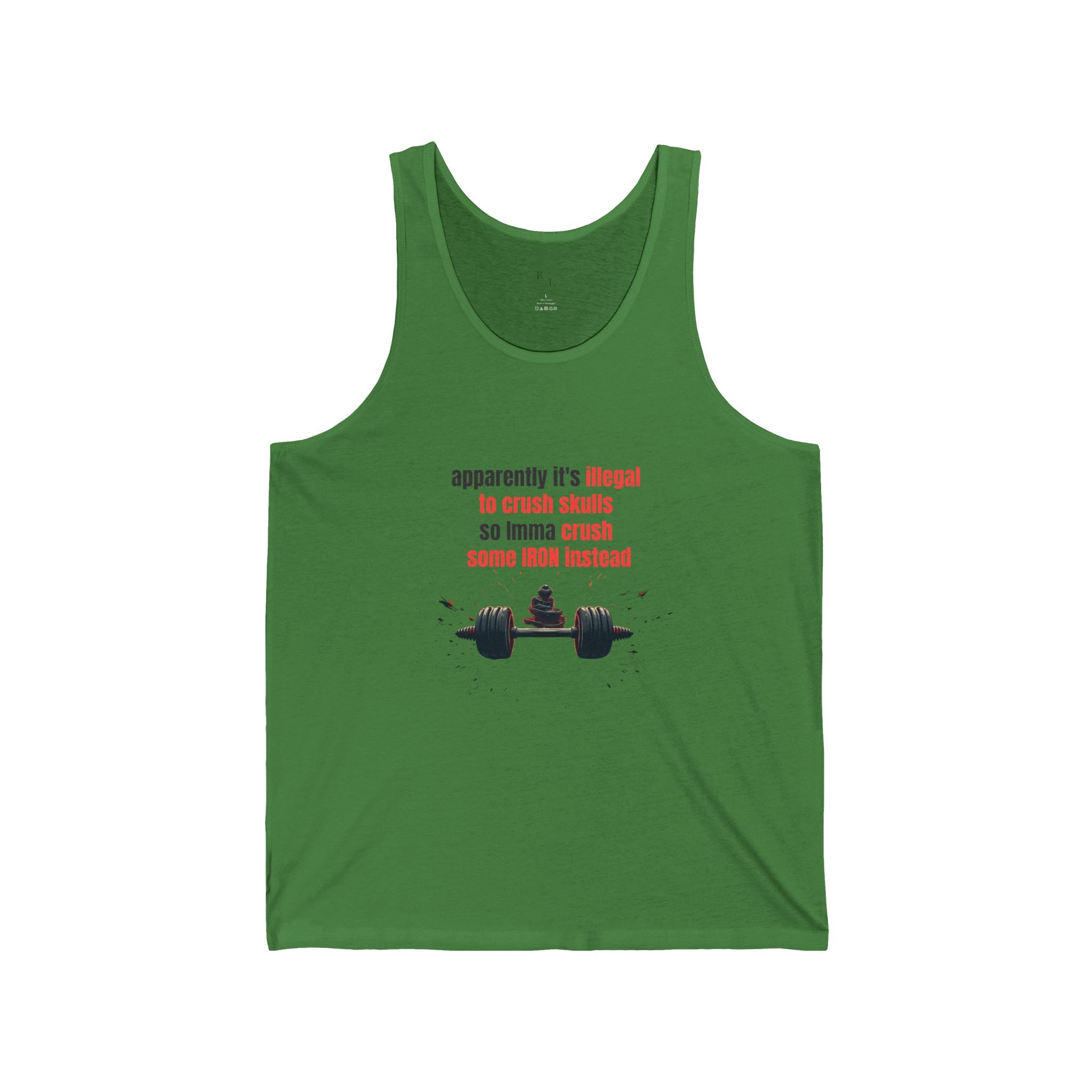 Dark Humor Gym Tank — "Unsubscribe From Adulting" Motivational Workout Tank