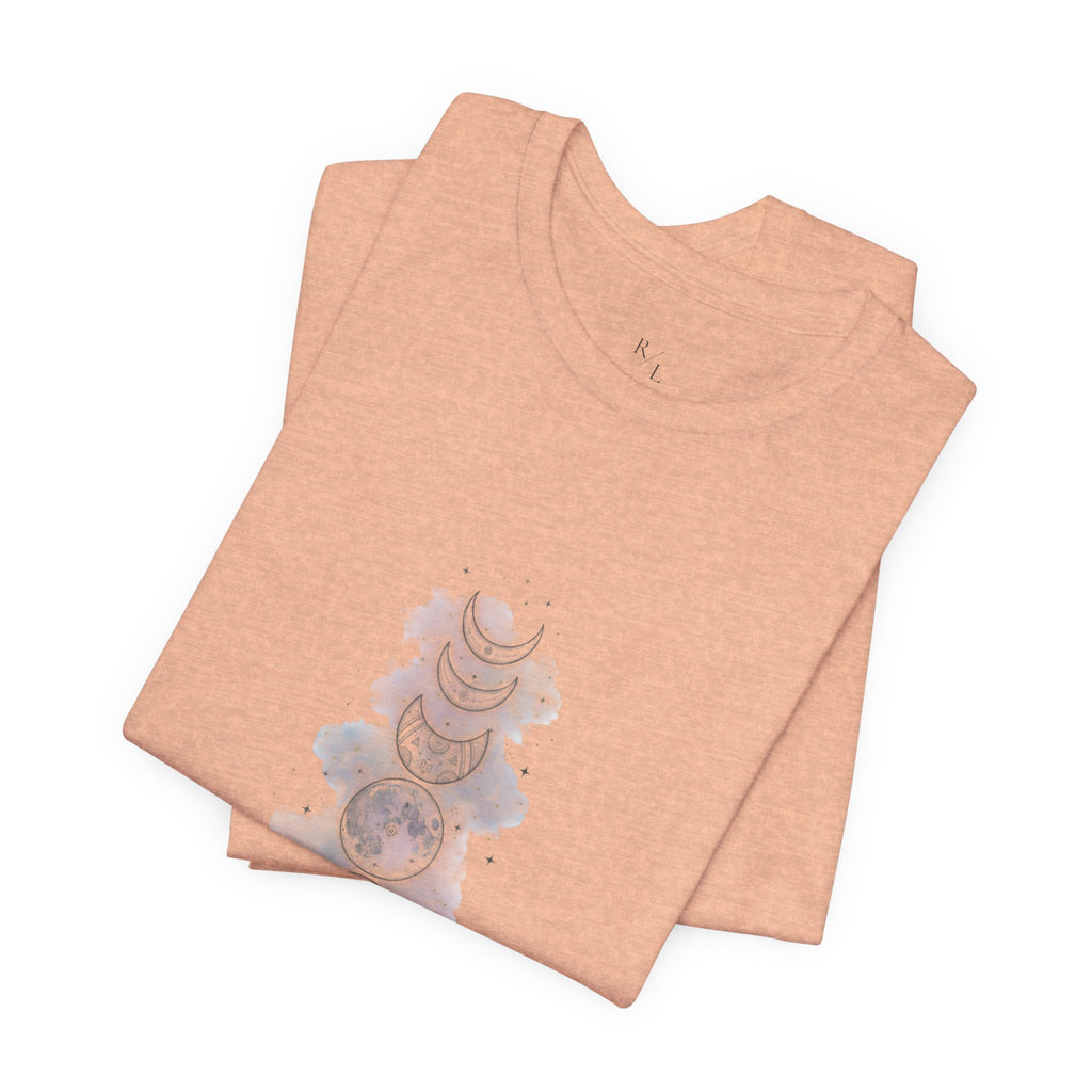 Moon Phase Tee — "This Too Shall Pass" Inspirational Short Sleeve Shirt
