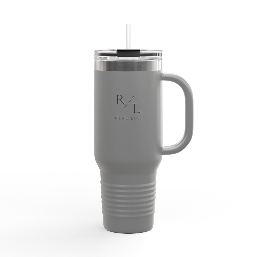 Insulated 40oz Travel Mug — "Keep Going" Motivational Tumbler for Coffee & Water