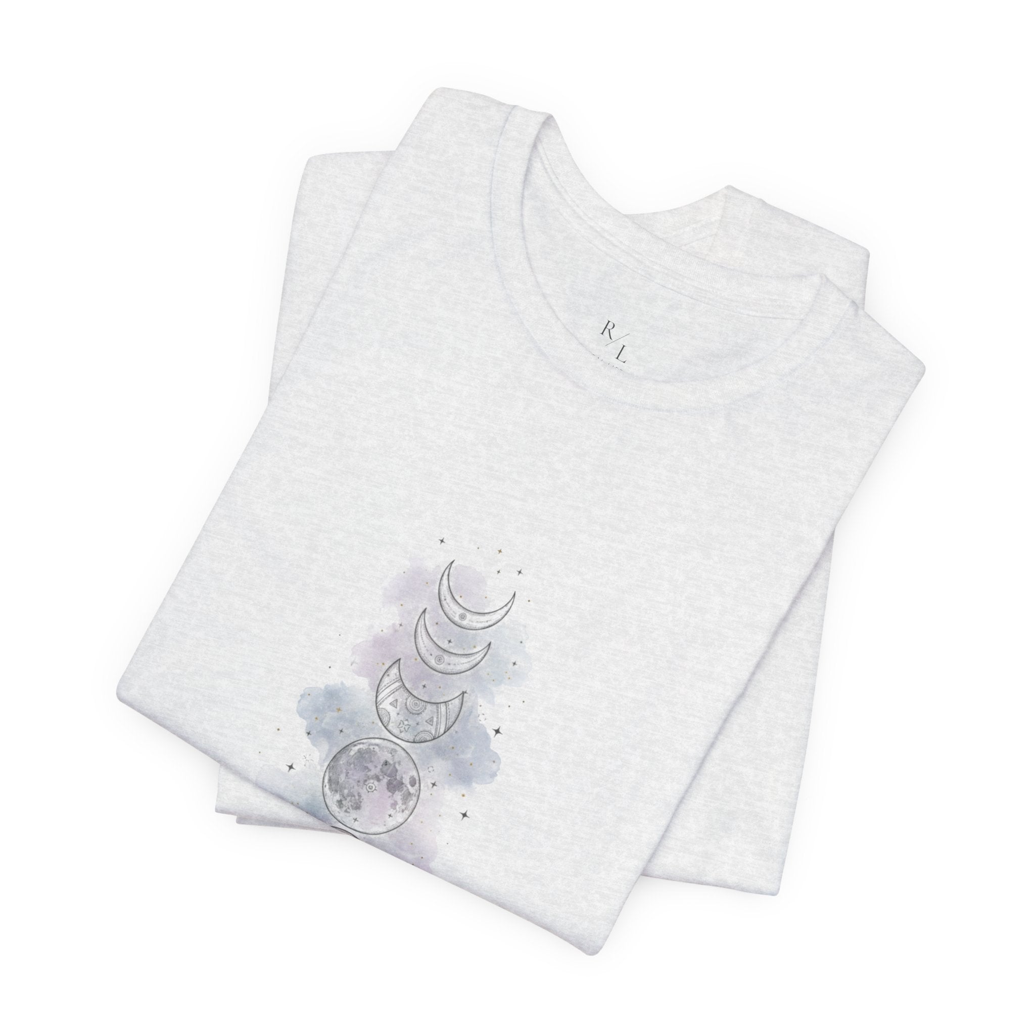 Moon Phase Tee — "This Too Shall Pass" Inspirational Short Sleeve Shirt