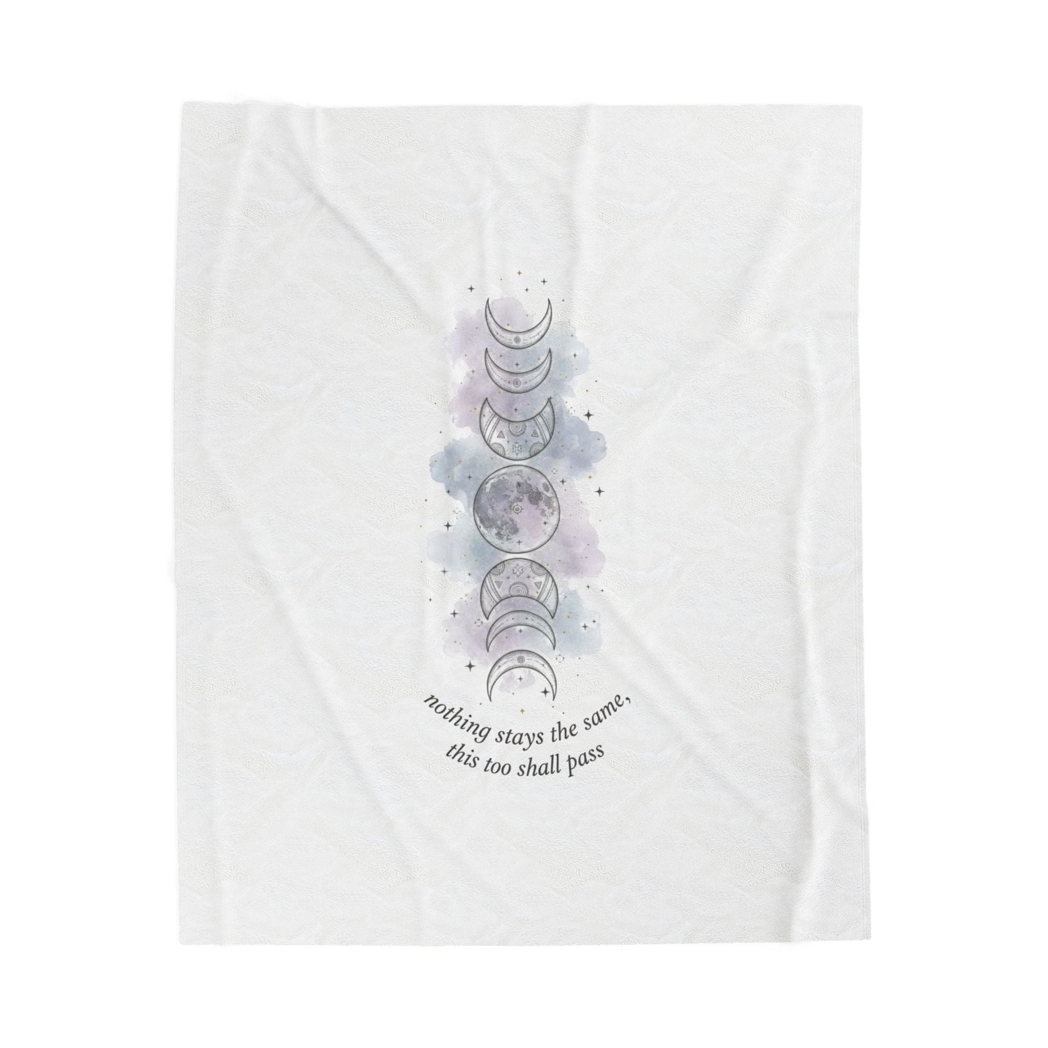 Moon Phase Ritual Blanket | Celestial Wellness, Lunar Cycle Throw