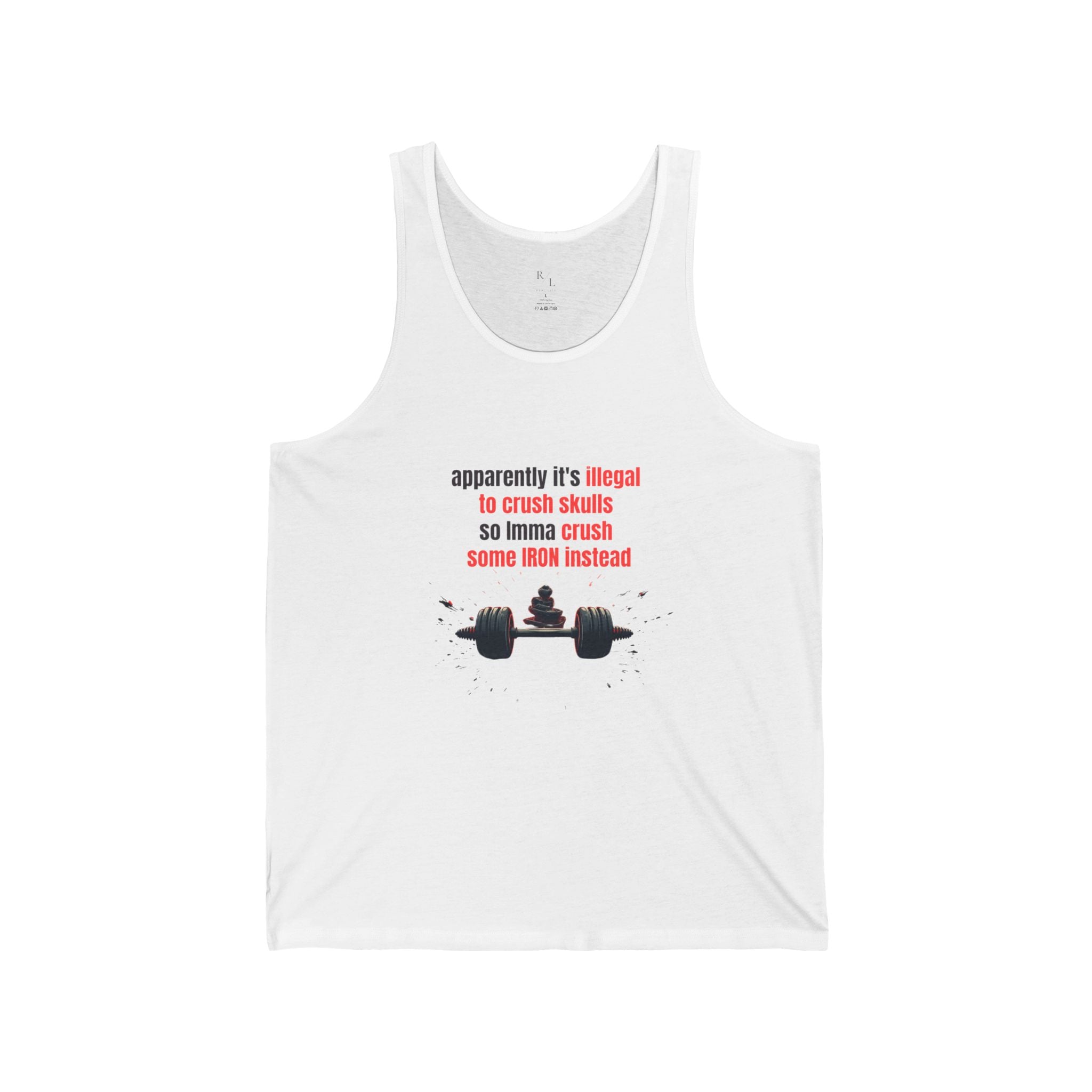 Dark Humor Gym Tank — "Unsubscribe From Adulting" Motivational Workout Tank