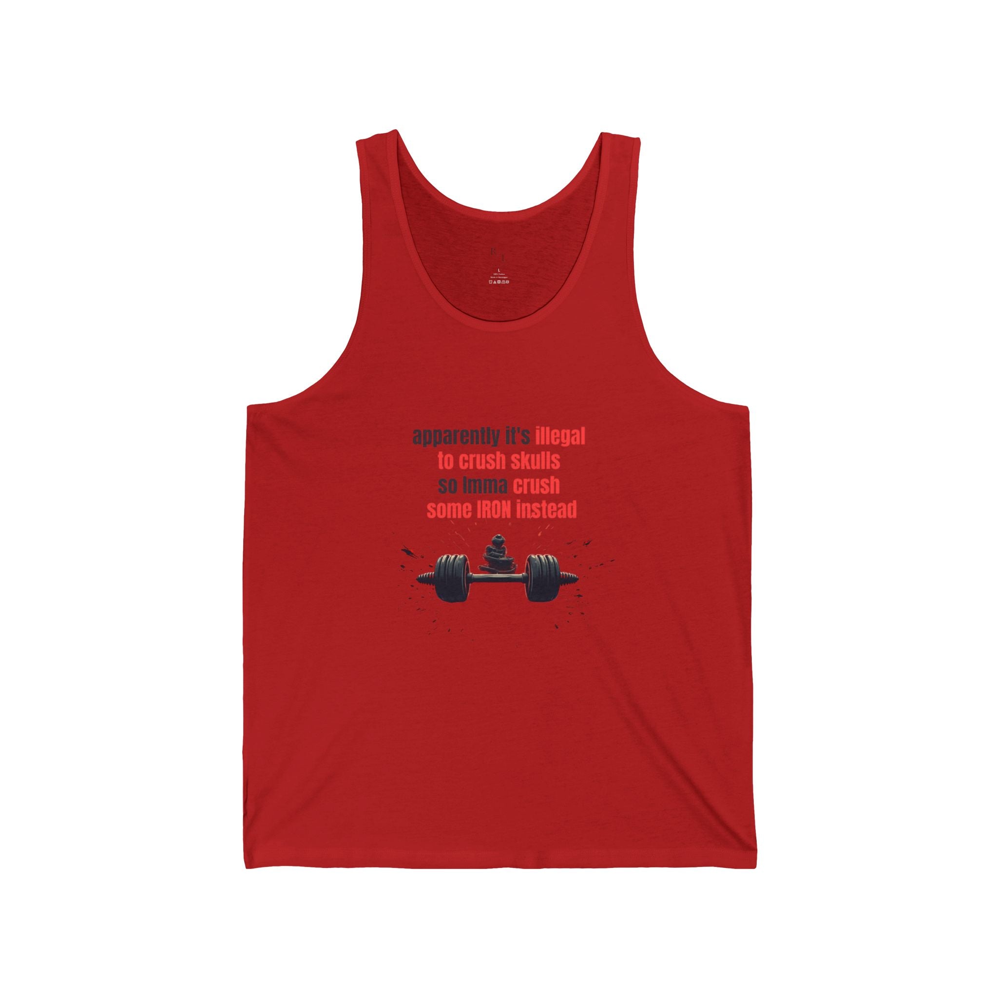 Dark Humor Gym Tank — "Unsubscribe From Adulting" Motivational Workout Tank