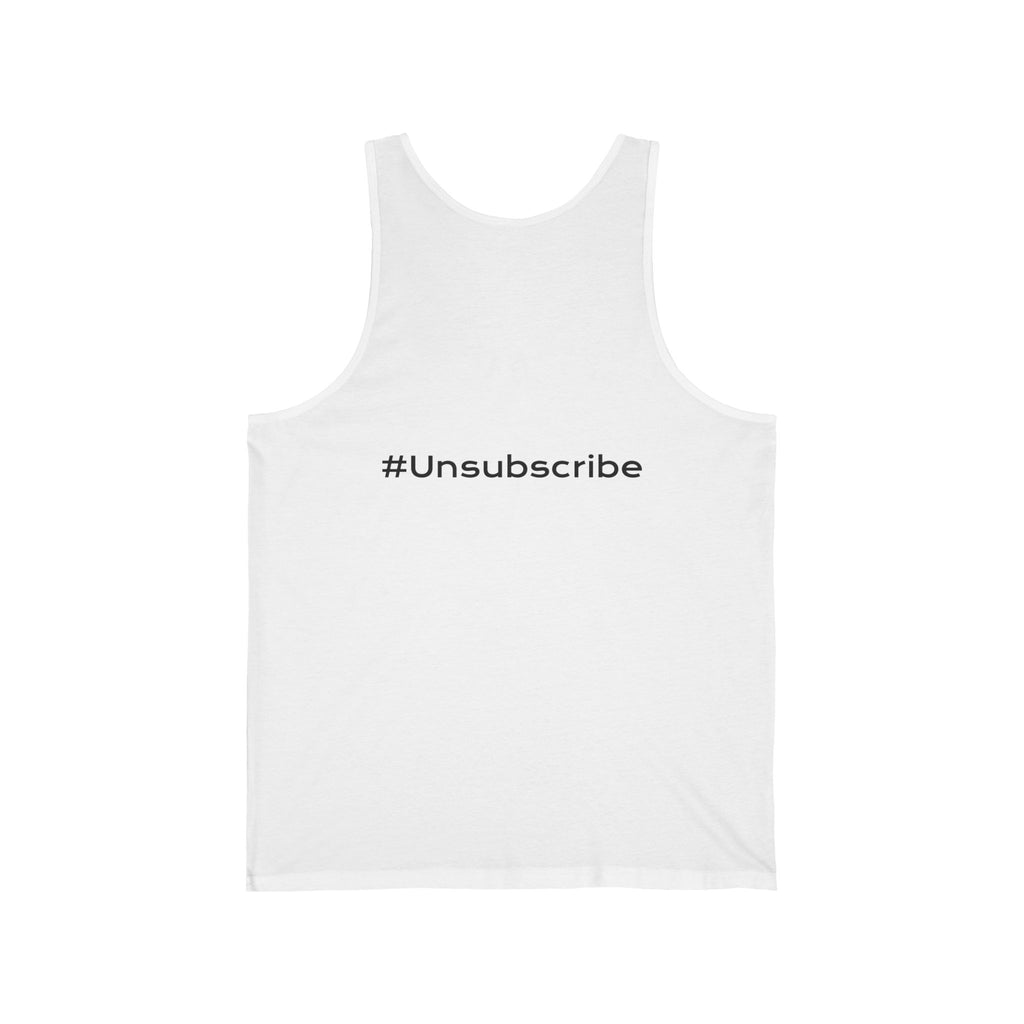 Dark Humor Gym Tank — "Unsubscribe From Adulting" Motivational Workout Tank