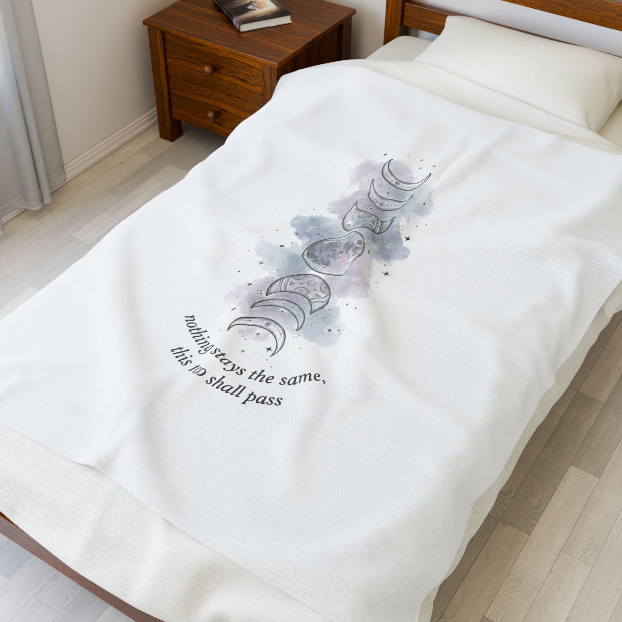 Moon Phase Ritual Blanket | Celestial Wellness, Lunar Cycle Throw