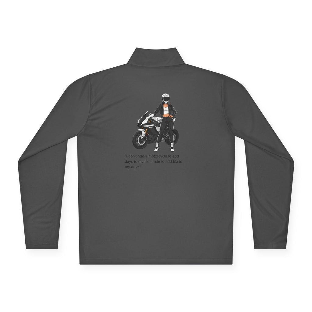 Adventure Rider Quarter-Zip Pullover — Choose to Ride Pullover