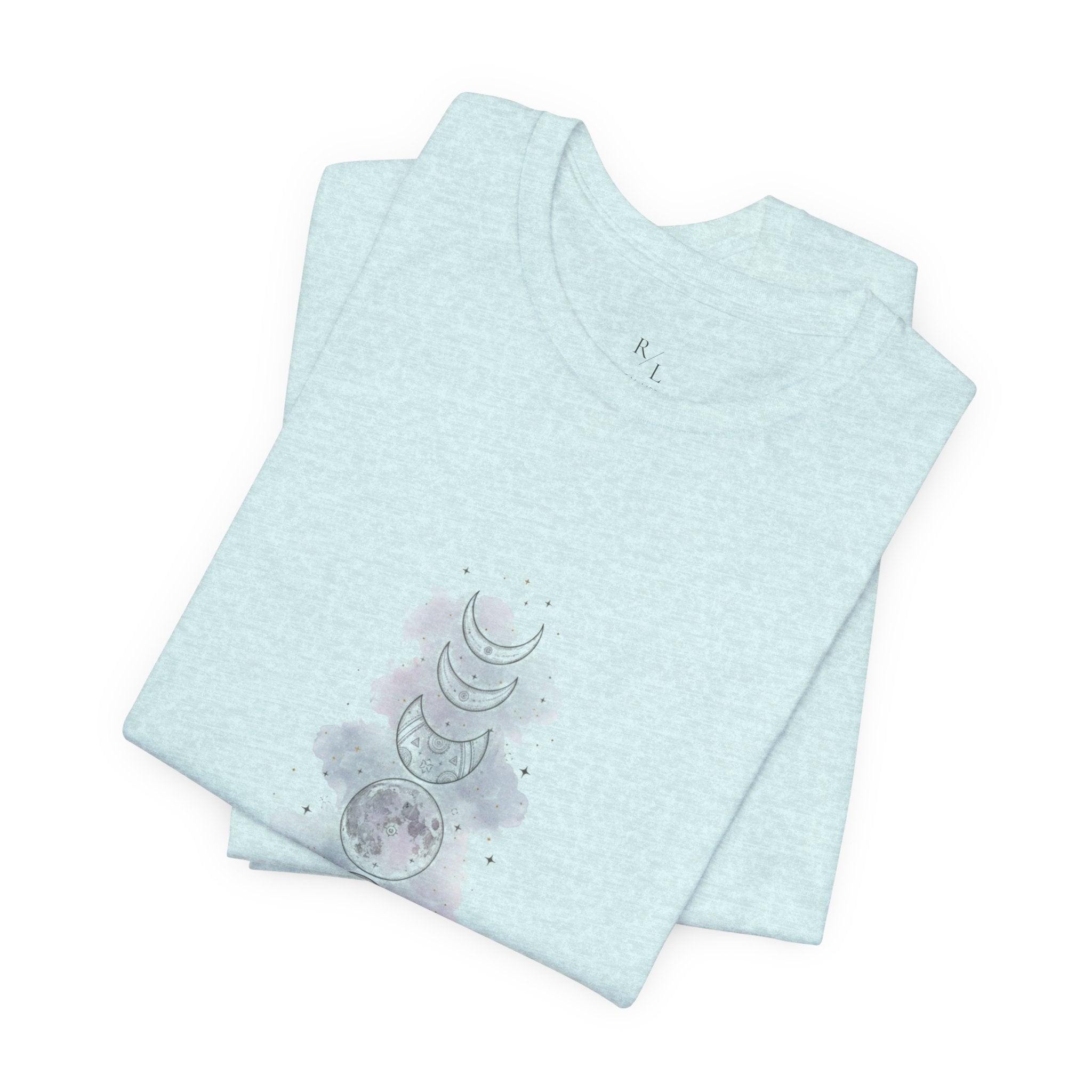 Moon Phase Tee — "This Too Shall Pass" Inspirational Short Sleeve Shirt