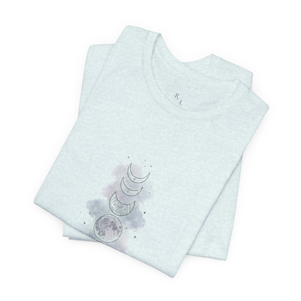 Moon Phase Tee — "This Too Shall Pass" Inspirational Short Sleeve Shirt